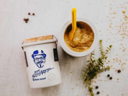 Echt Scharff Senf Honig Mohn Steinpott Senfmühle Monschau