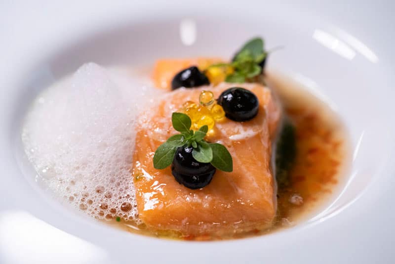 Gericht, Lachs, Kaviar Restaurant Heidelberg